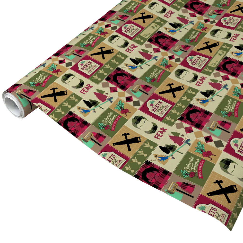 The Office Schrute Farms Satin Wrapping Paper