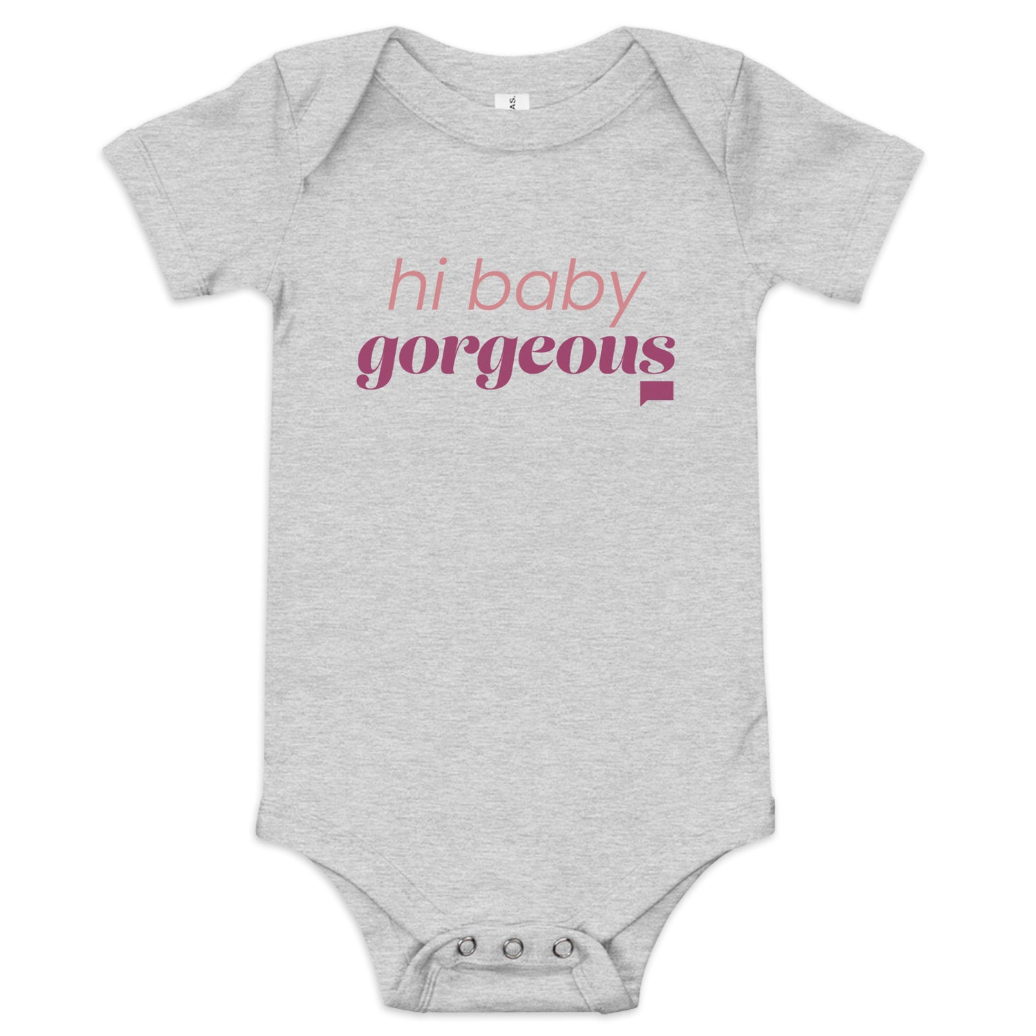 The Real Housewives of Salt Lake City Hi Baby Gorgeous Baby Bodysuit Grey