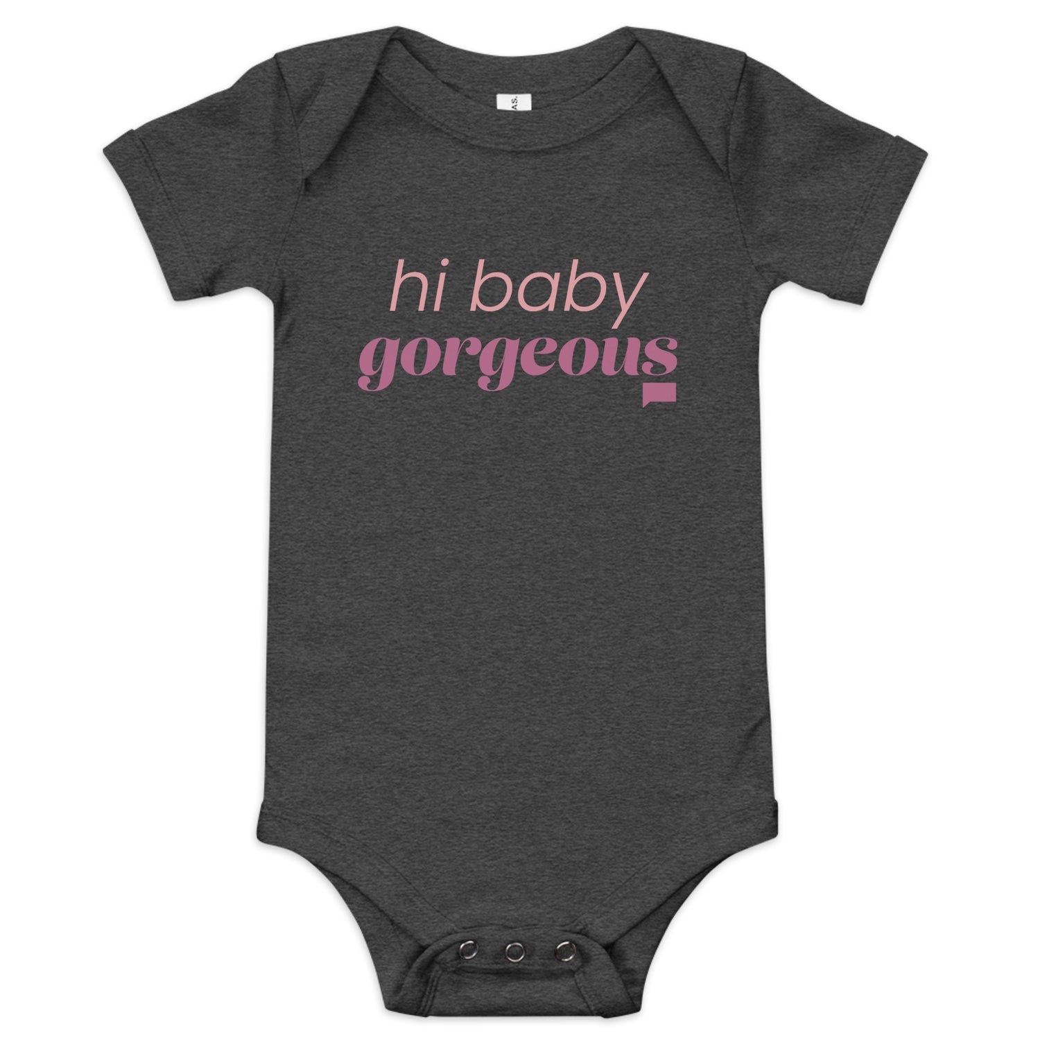 The Real Housewives of Salt Lake City Hi Baby Gorgeous Baby Bodysuit Dark Grey