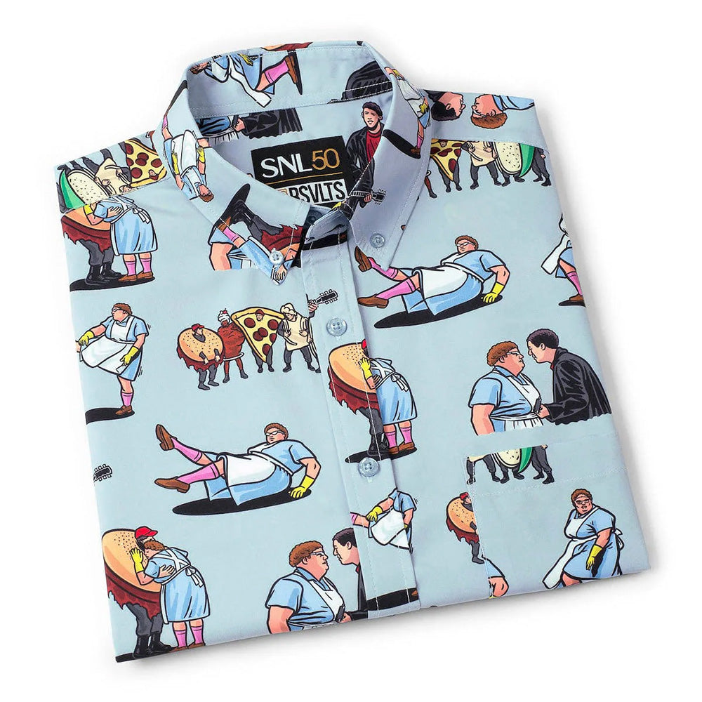 SNL 50 x RSVLTS Lunch Lady Land Short Sleeve Shirt