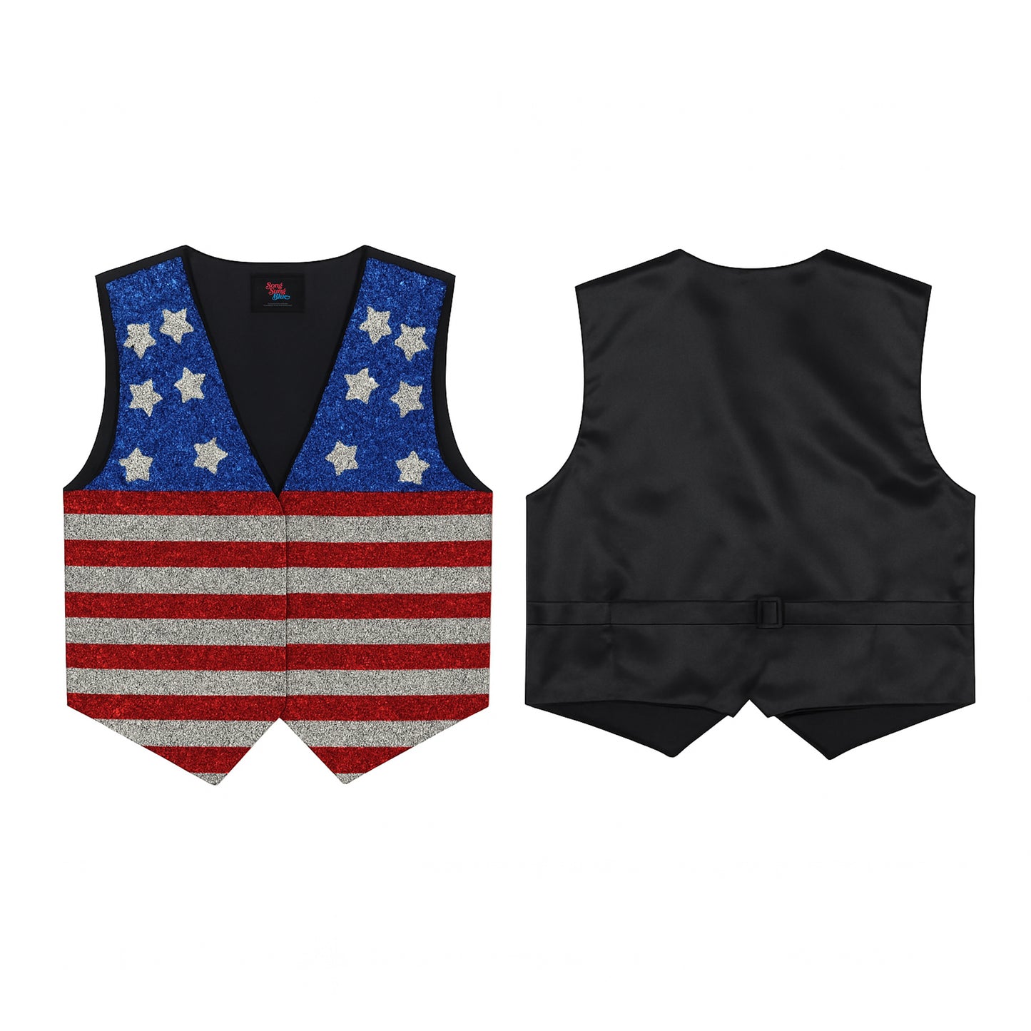 Song Sung Blue Sequin Vest Multi