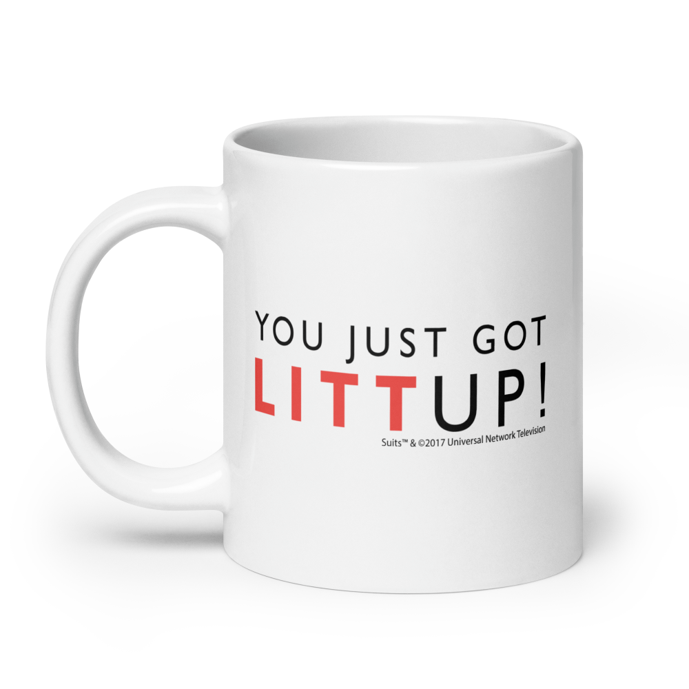 Suits You Just Got Litt Up! White Mug