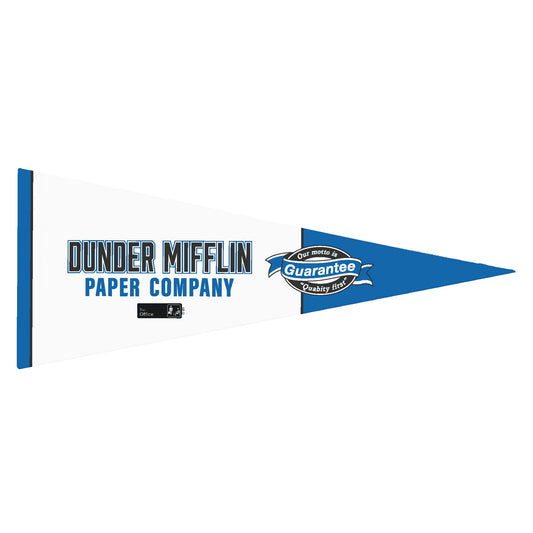 The Office Pennant Dunder Mifflin Guarantee White