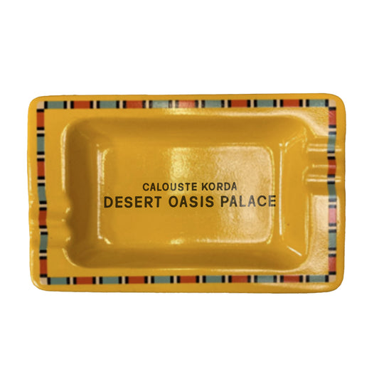 The Phoenician Scheme Desert Oasis Palace Vintage Tray Yellow