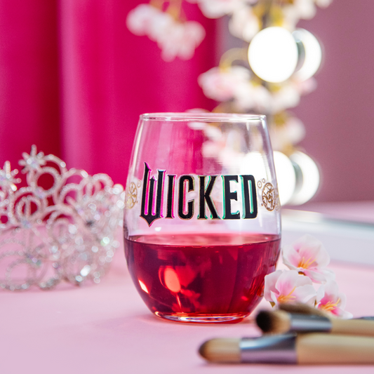 Wicked Logo Stemless Wine Glass