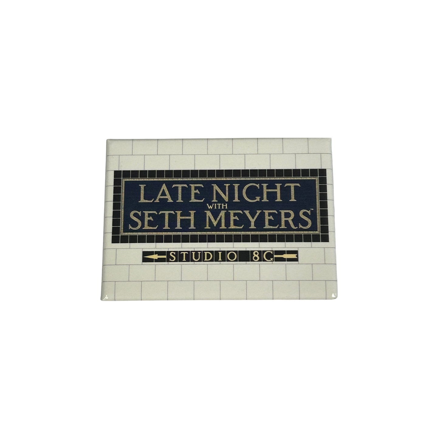 Late Night With Seth Meyers Subway Tile Magnet