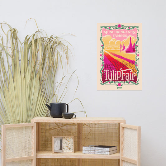 Wicked Munchkinland Tulip Fair Poster