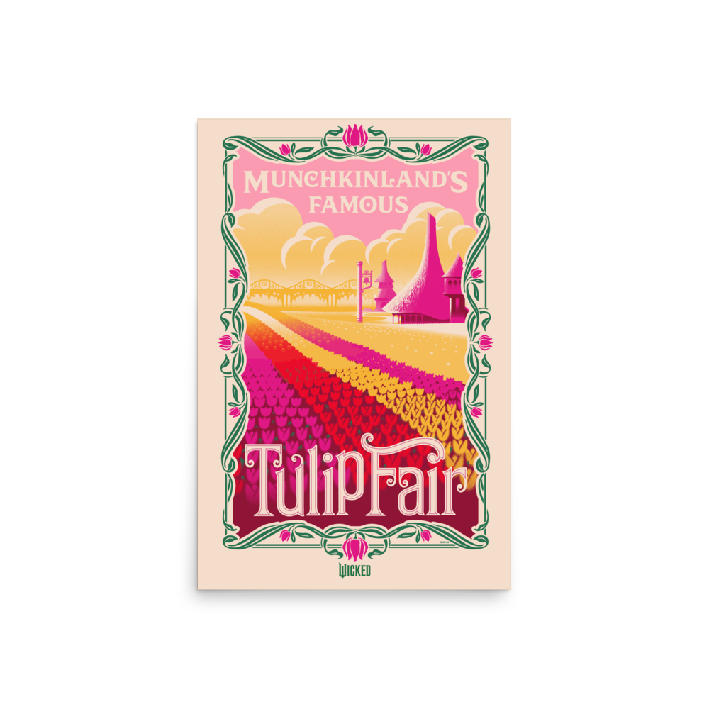 Wicked Munchkinland Tulip Fair Poster