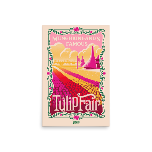 Wicked Munchkinland Tulip Fair Poster