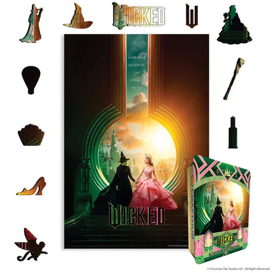 Wicked Journey to the Emerald City Wooden Jigsaw Puzzle