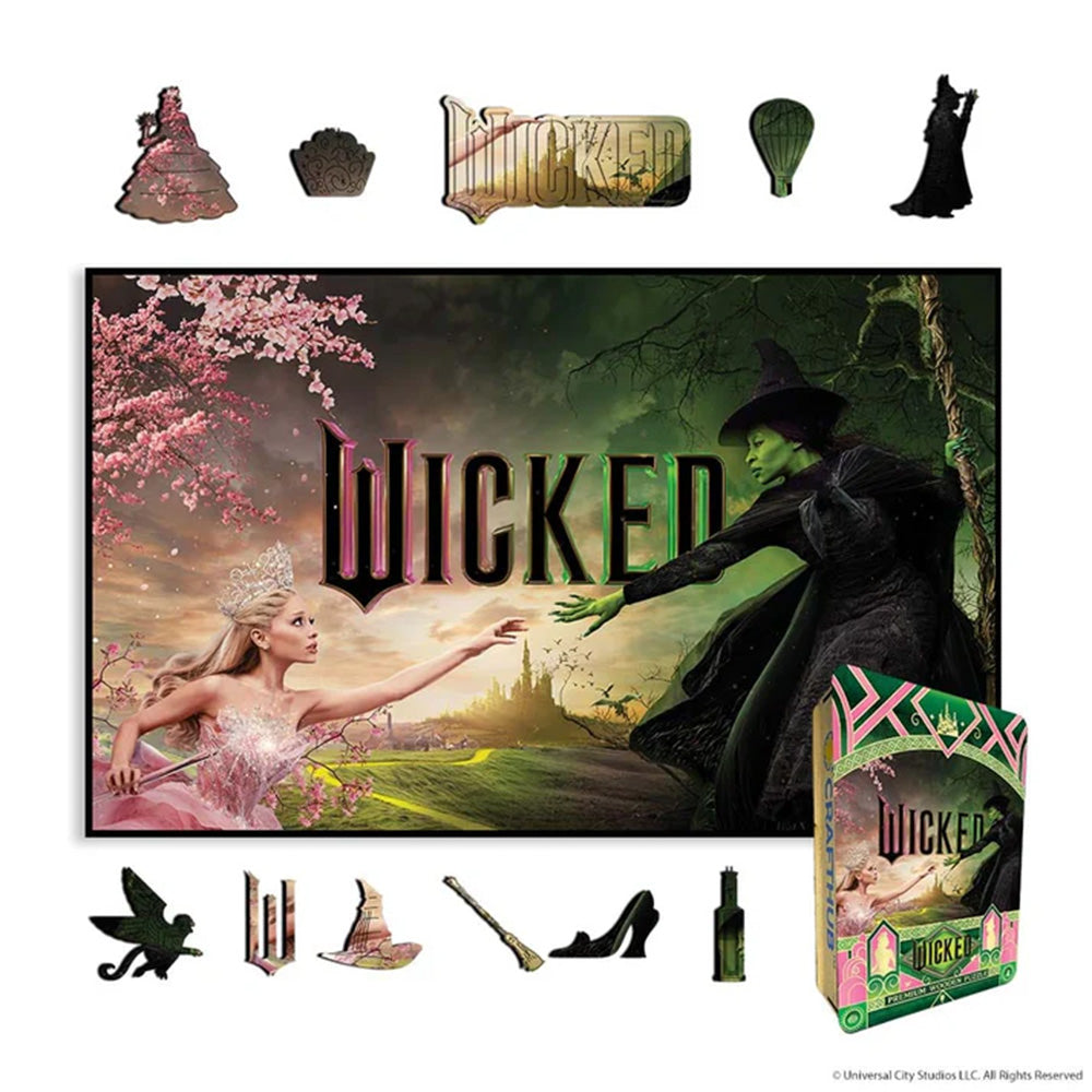 Wicked Everyone Deserves The Chance To Fly Wooden Jigsaw Puzzle