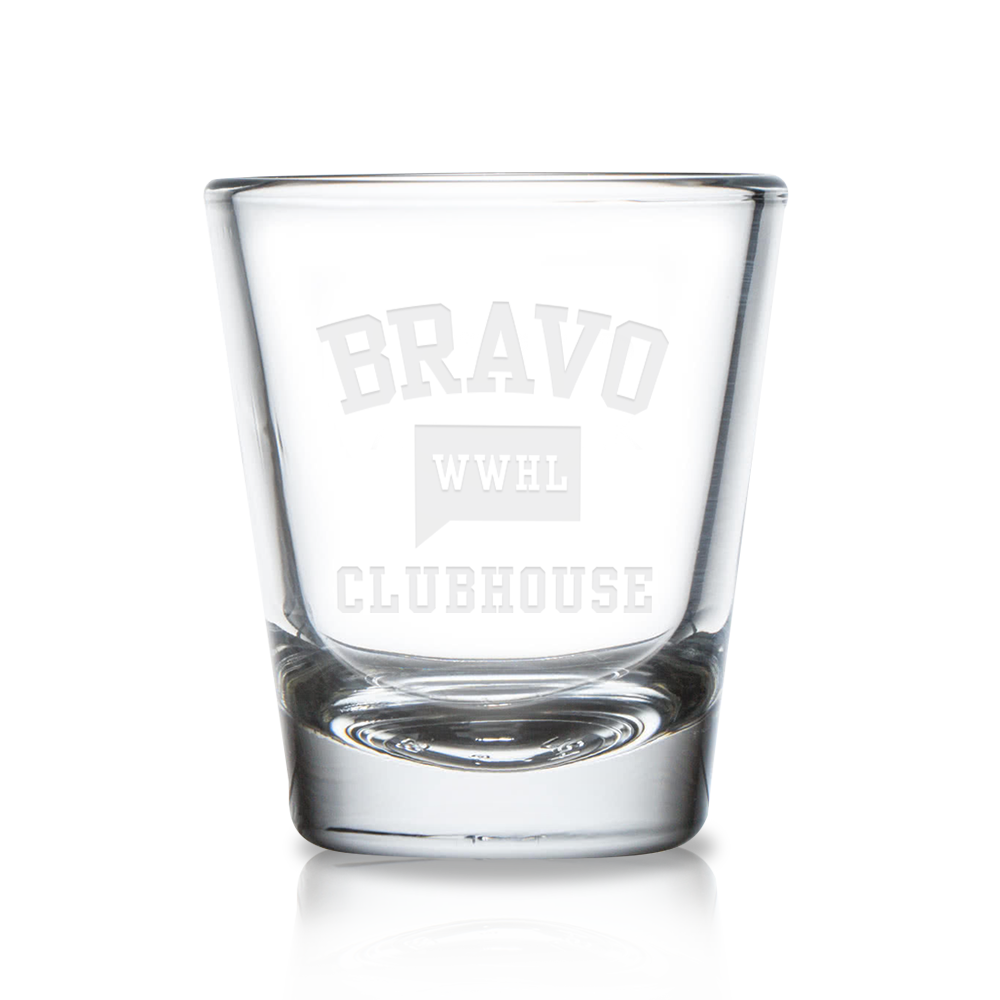 Watch What Happens Live with Andy Cohen Clubhouse Engraved Shot Glass