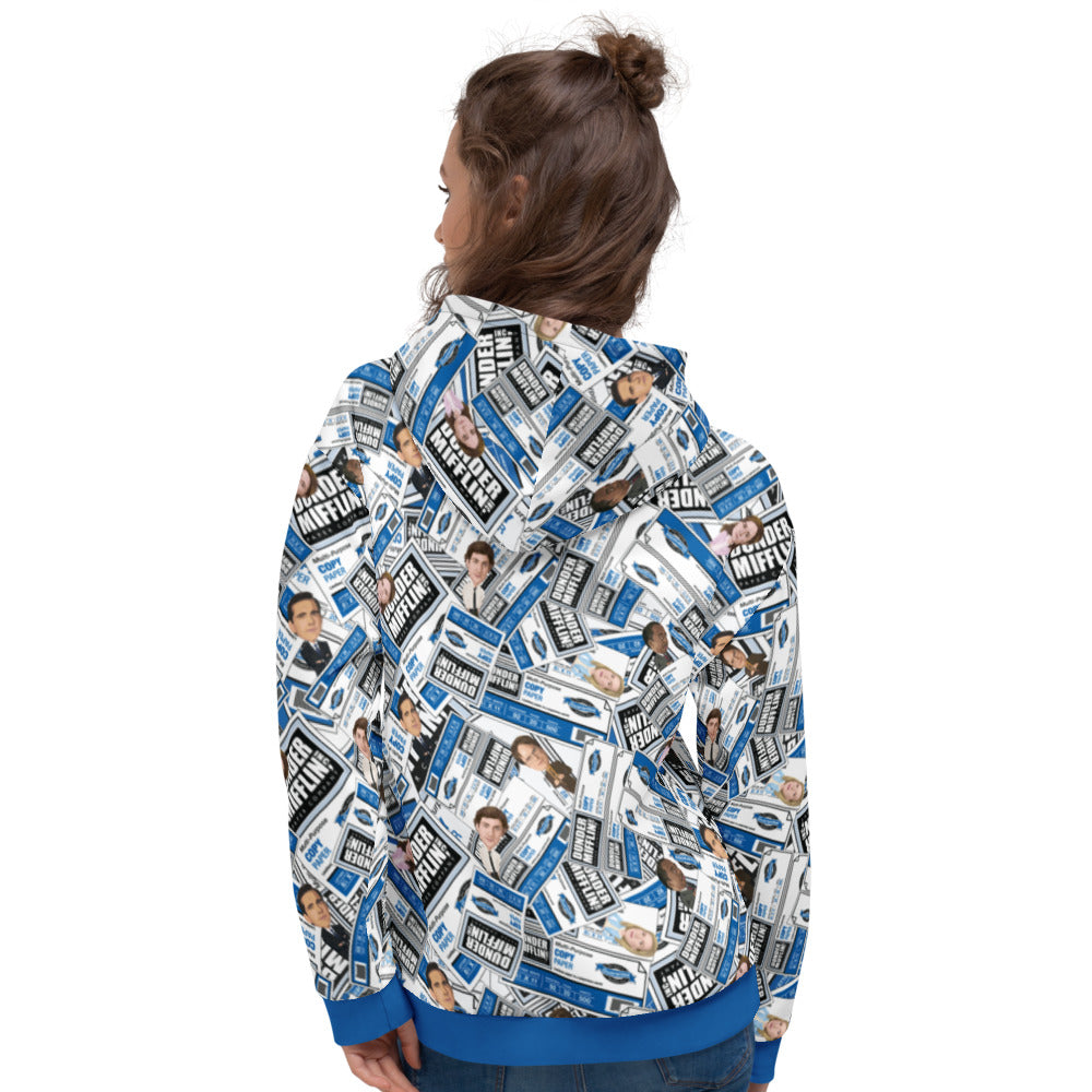 The Office Paper People Pattern Unisex Hoodie