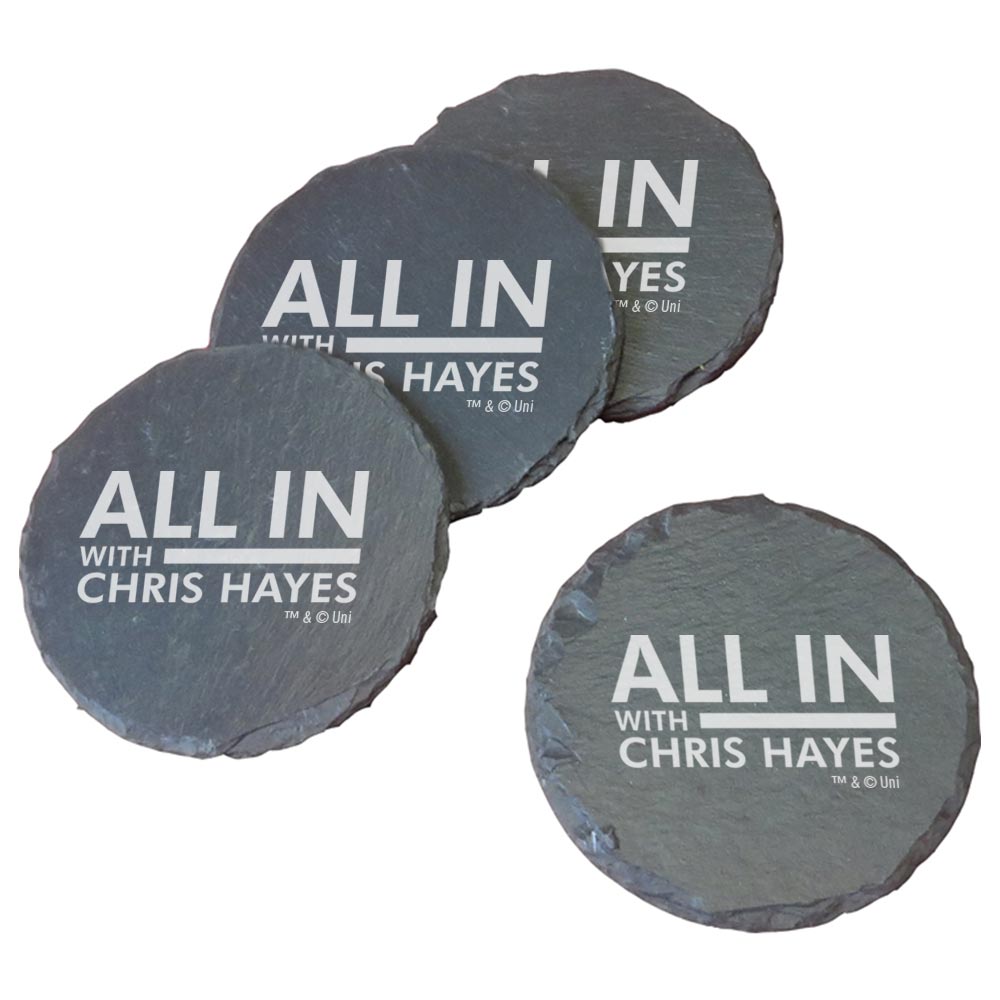 All In with Chris Hayes #INNERS Slate Coasters - Set of 4