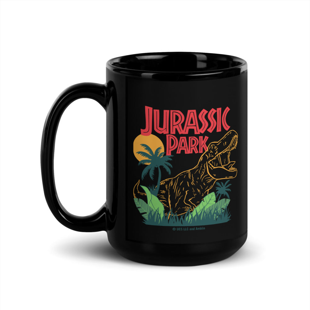 Jurassic Park Jungle Black Mug