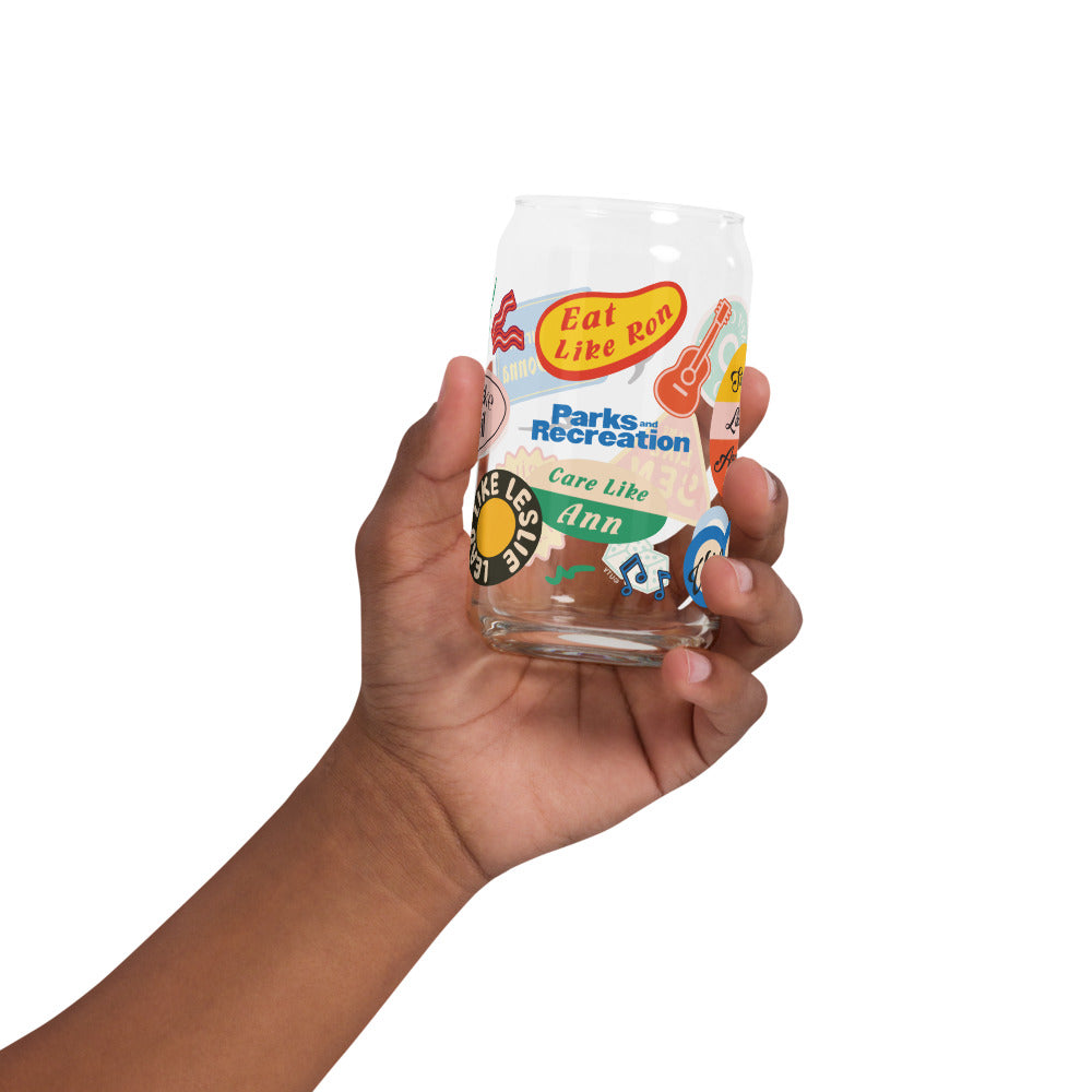Parks and Recreation Character Can Glass