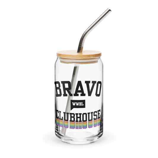Bravo Clubhouse Watch What Happens Live Pride Can Shaped Glass