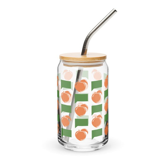 The Real Housewives of Atlanta Peach Please Can-Shaped Glass