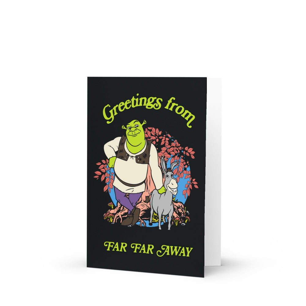 Shrek Greetings From Far Far Away Greeting Card Shrek Greetings From Far Far Away Greeting Card