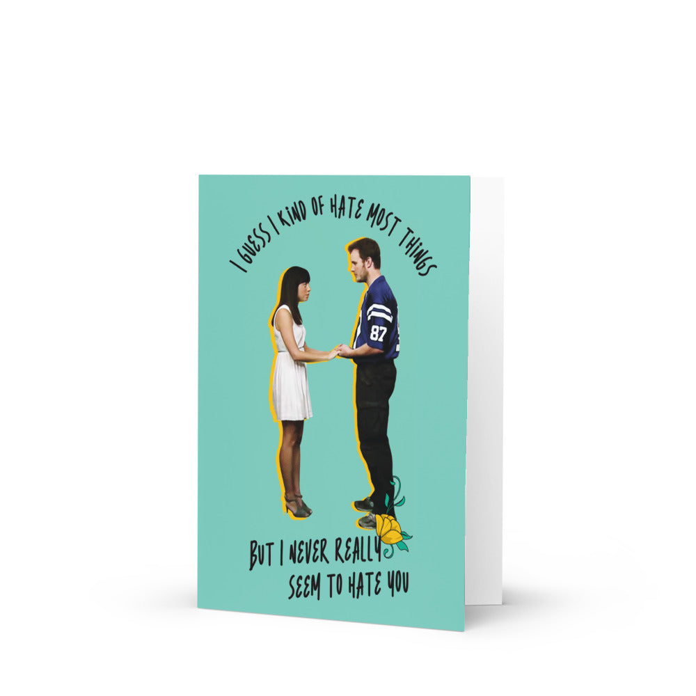 Parks and Recreation April & Andy Greeting Card
