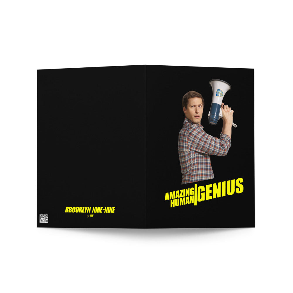 Brooklyn Nine-Nine Amazing Human/Genius Greeting Card
