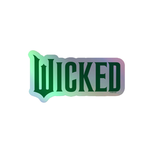 Wicked Logo Holographic Sticker 4 in x 4 in