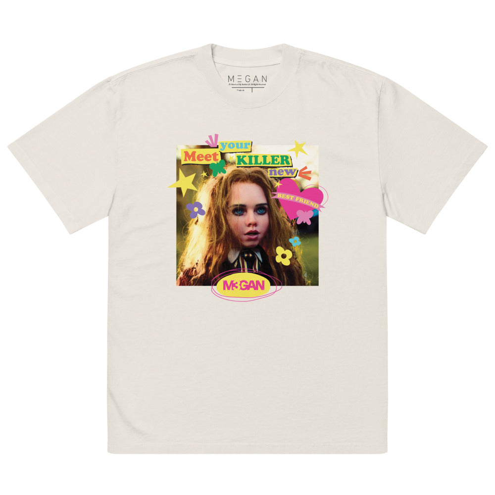 M3GAN Meet Your Killer Oversized Faded T-Shirt