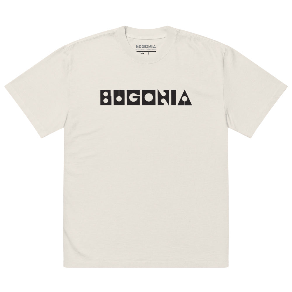 Bugonia Logo Oversized Faded T-Shirt Faded Bone