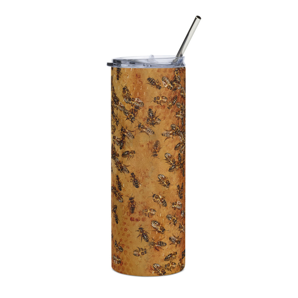 Bugonia Honeycomb Stainless Steel Tumbler White