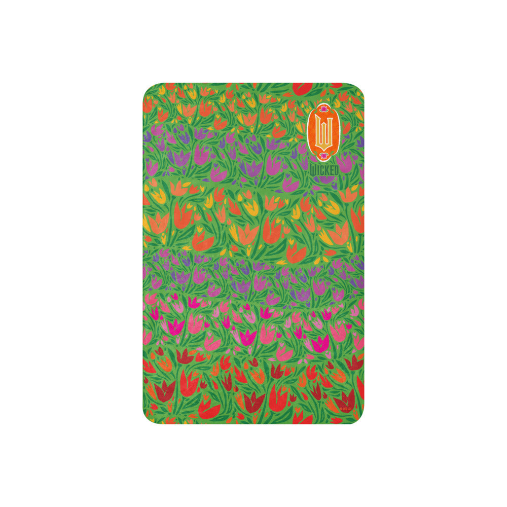Wicked Munchkinland Tulip Print Premium Sherpa Blanket