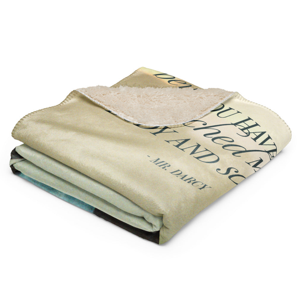 Pride & Prejudice You Have Bewitched Me Premium Sherpa Blanket