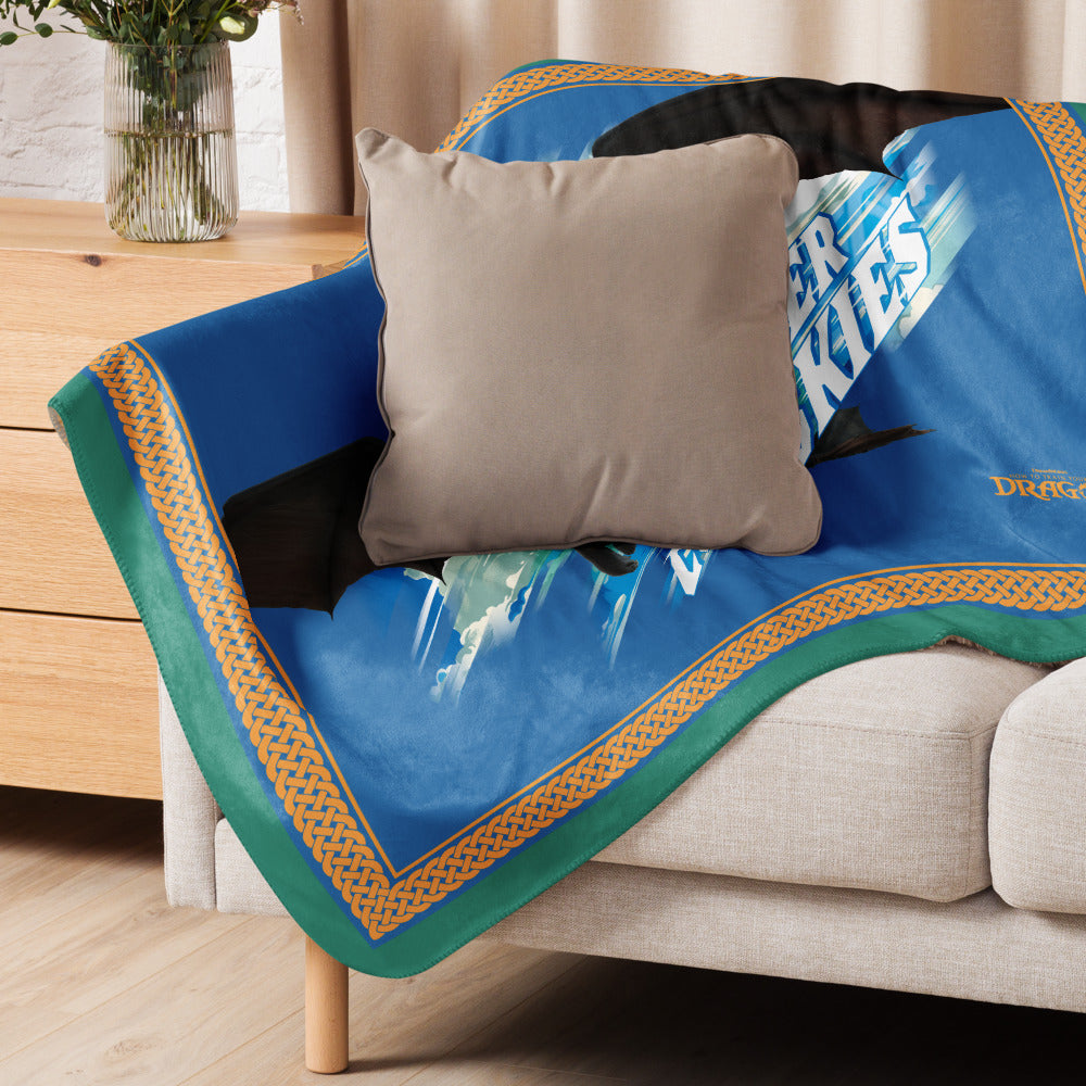 How to Train Your Dragon Conquer the Skies Premium Sherpa Blanket