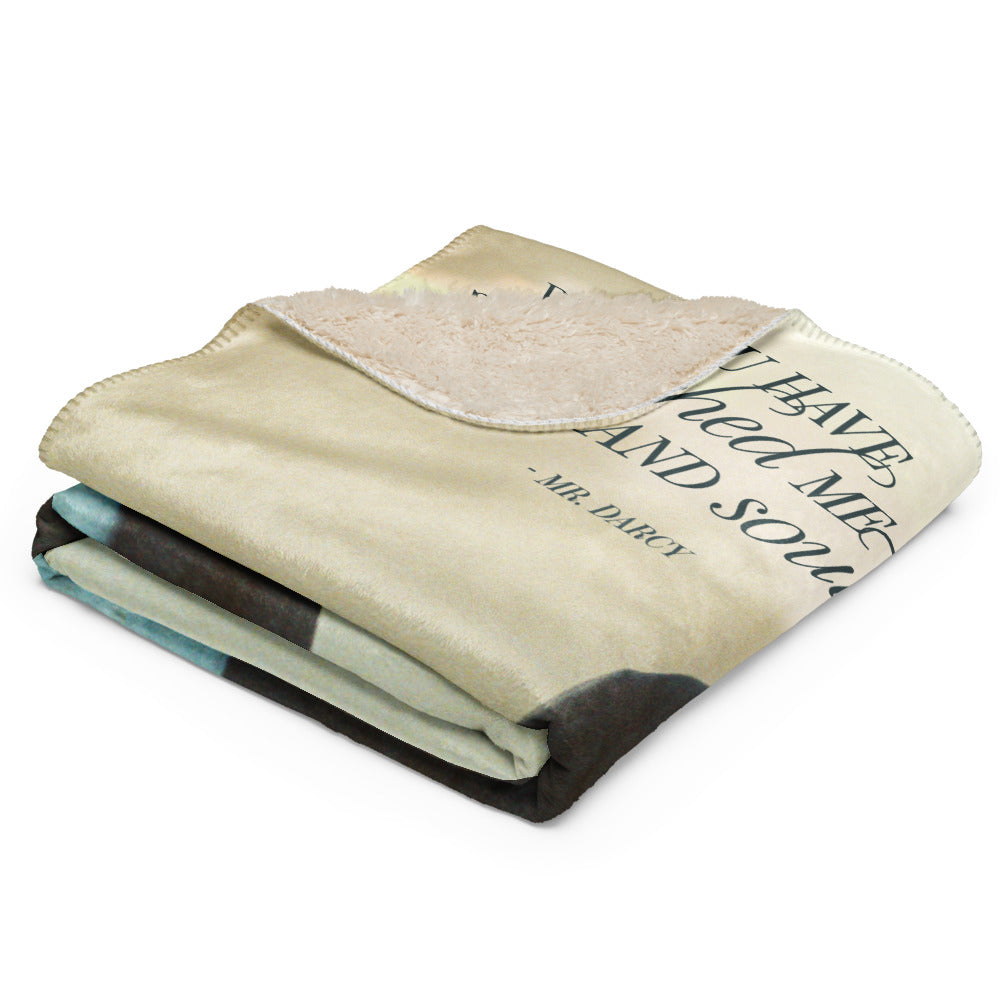 Pride & Prejudice You Have Bewitched Me Premium Sherpa Blanket