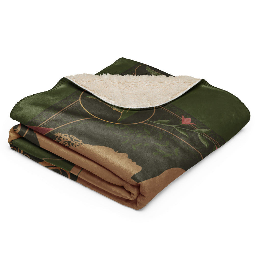 Wicked Enchanted Elements Elphaba & Glinda Sherpa Blanket
