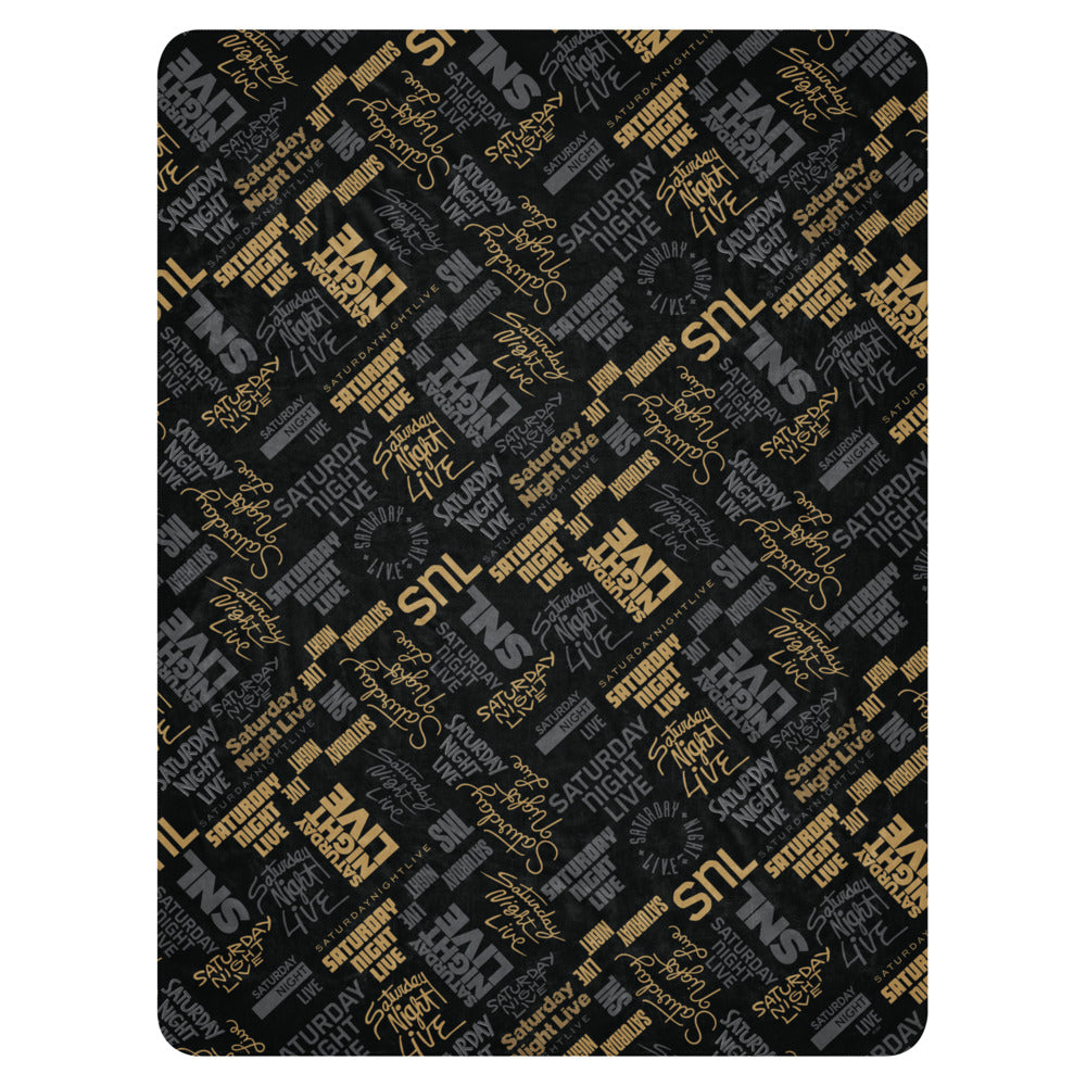 Saturday Night Live Legacy Logo Sherpa Blanket