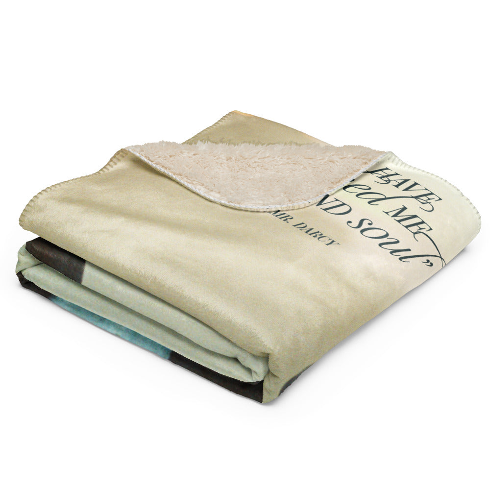 Pride & Prejudice You Have Bewitched Me Premium Sherpa Blanket