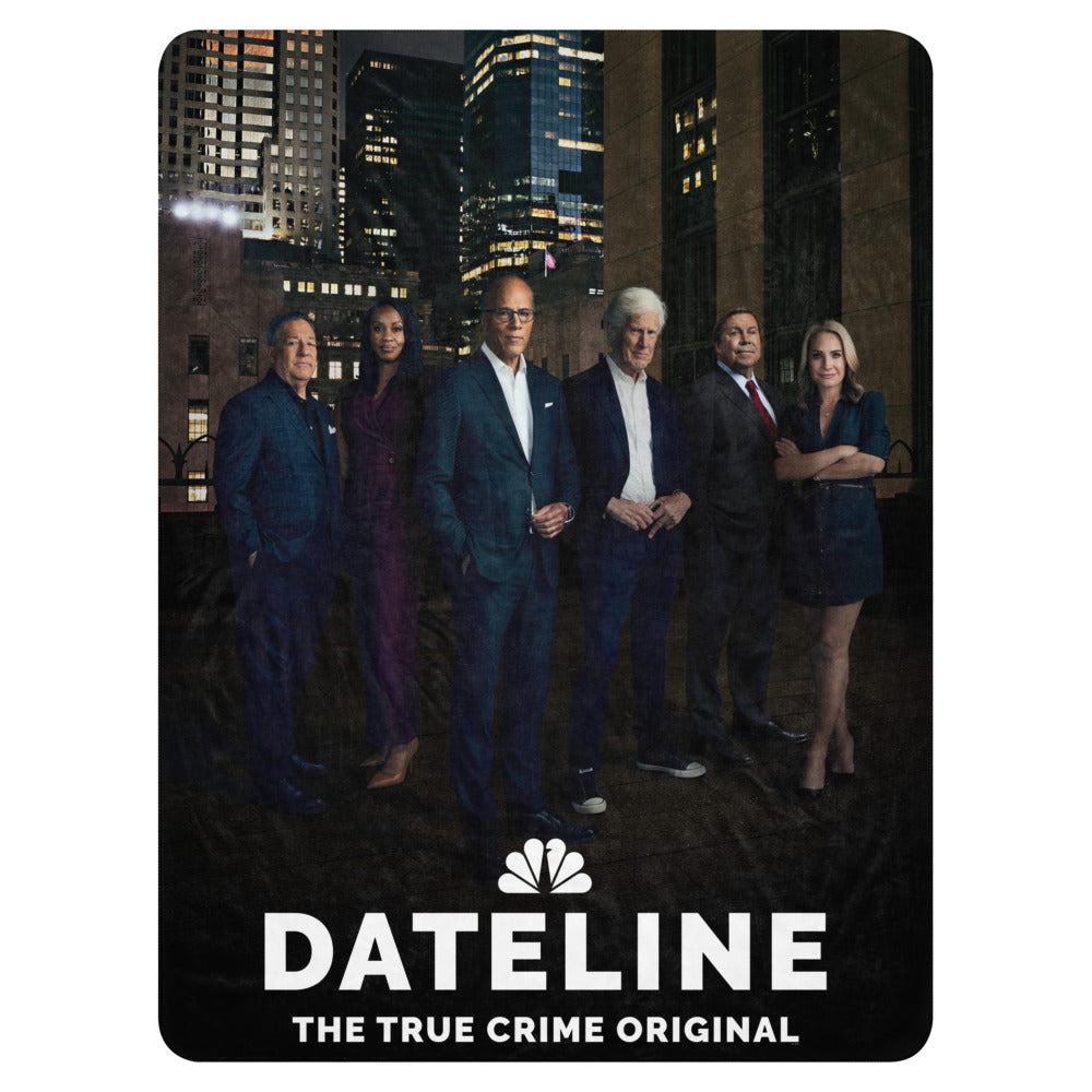 DATELINE News Anchors Sherpa Blanket 60 in x 80 in