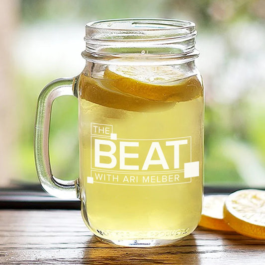 The Beat with Ari Melber Laser Engraved Mason Jar