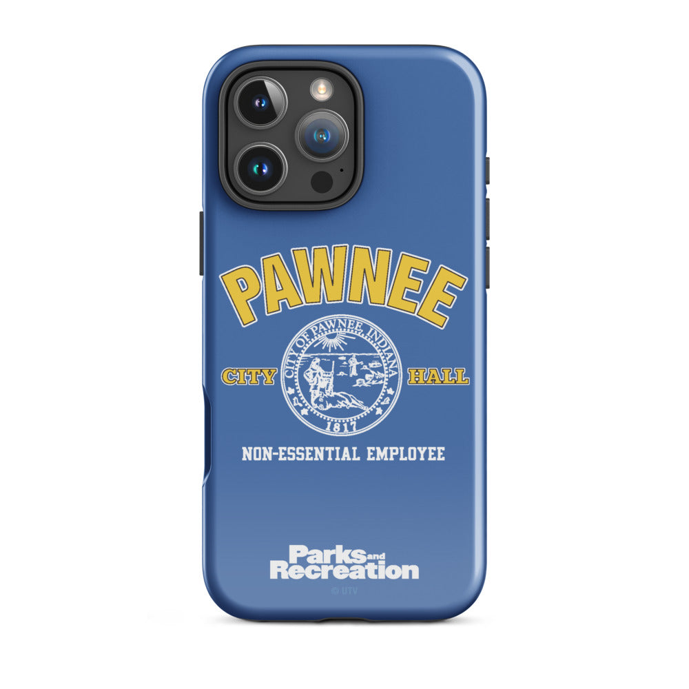 Parks and Recreaction Non-Essential Employee Badge iPhone Case