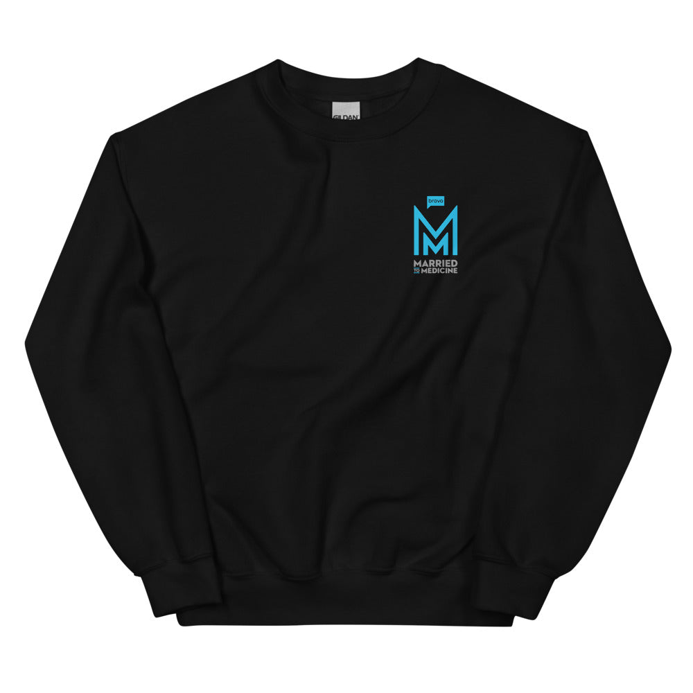 Married to Medicine Logo Unisex Crewneck Sweatshirt Black