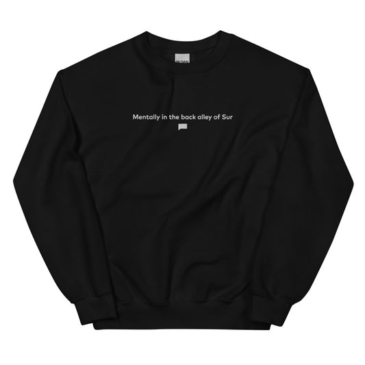 Vanderpump Back Alley of Sur Crewneck Black