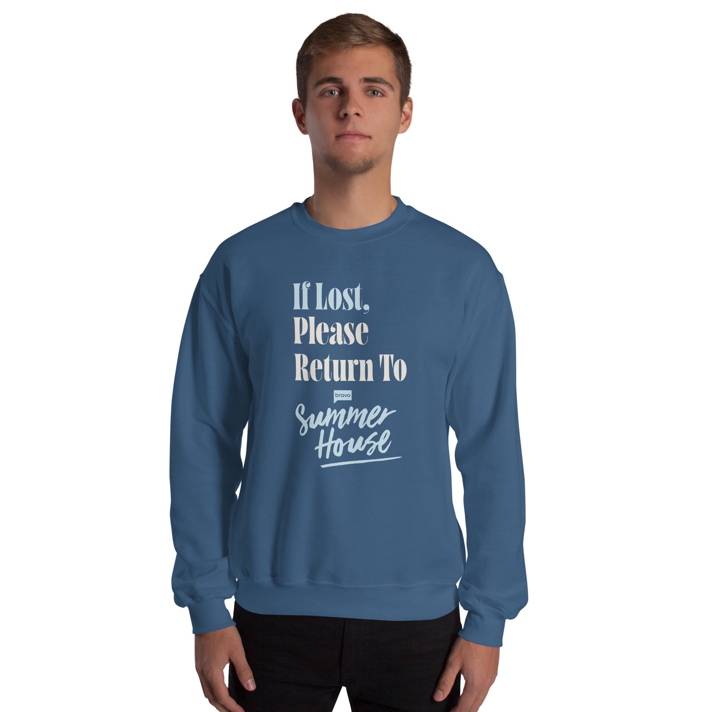 Summer House If Lost, Return To Summer House Unisex Crewneck