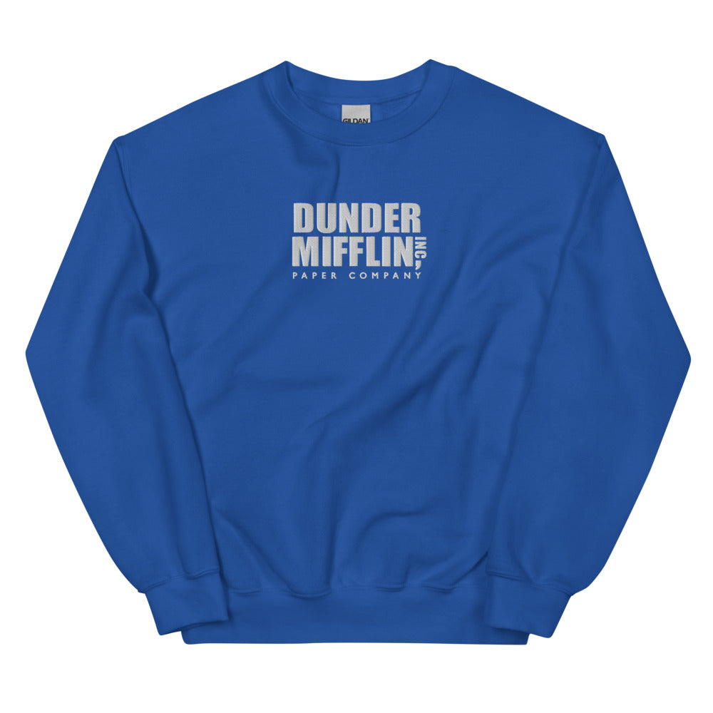 The Office World's Best Boss Embroidered Sweatshirt Royal