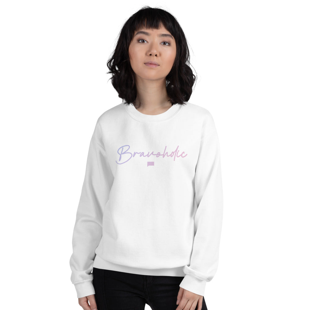 Bravoholic Script Crewneck