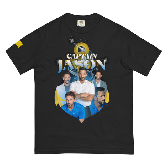 Below Deck Down Under Captain Jason Heartthrob Comfort Colors T-Shirt Black