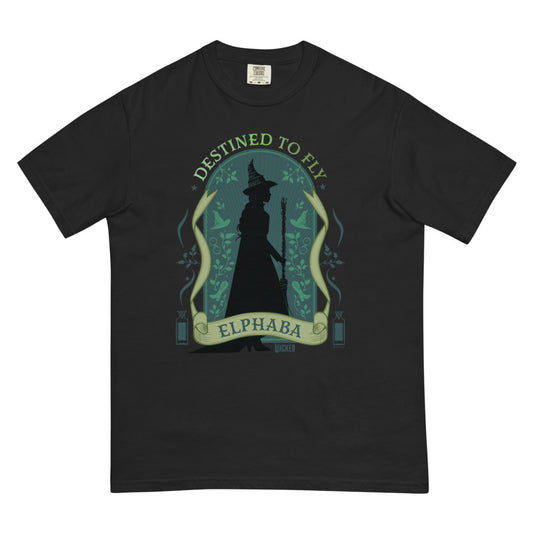Wicked Enchanted Elements Destined To Fly Elphaba Comfort Colors T-Shirt Black