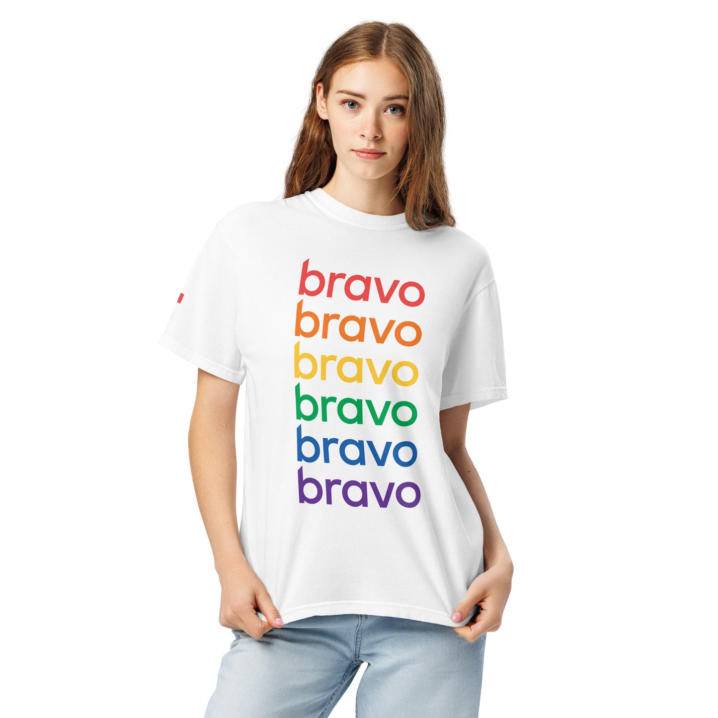 Bravo Pride Comfort Colors T-Shirt Logo