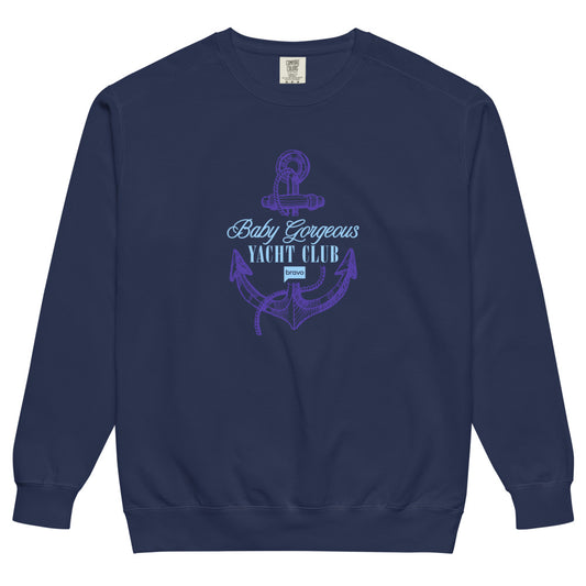 The Real Housewives of Salt Lake City Comfort Colors Sweatshirt Baby Gorgeous Yacht Club True Navy