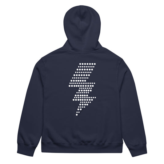 Song Sung Blue Hoodie Lightning Bolt Navy