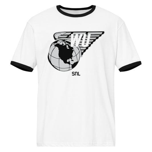 Saturday Night Live Drunk Ringer T-Shirt "Weekend Update" White / Black